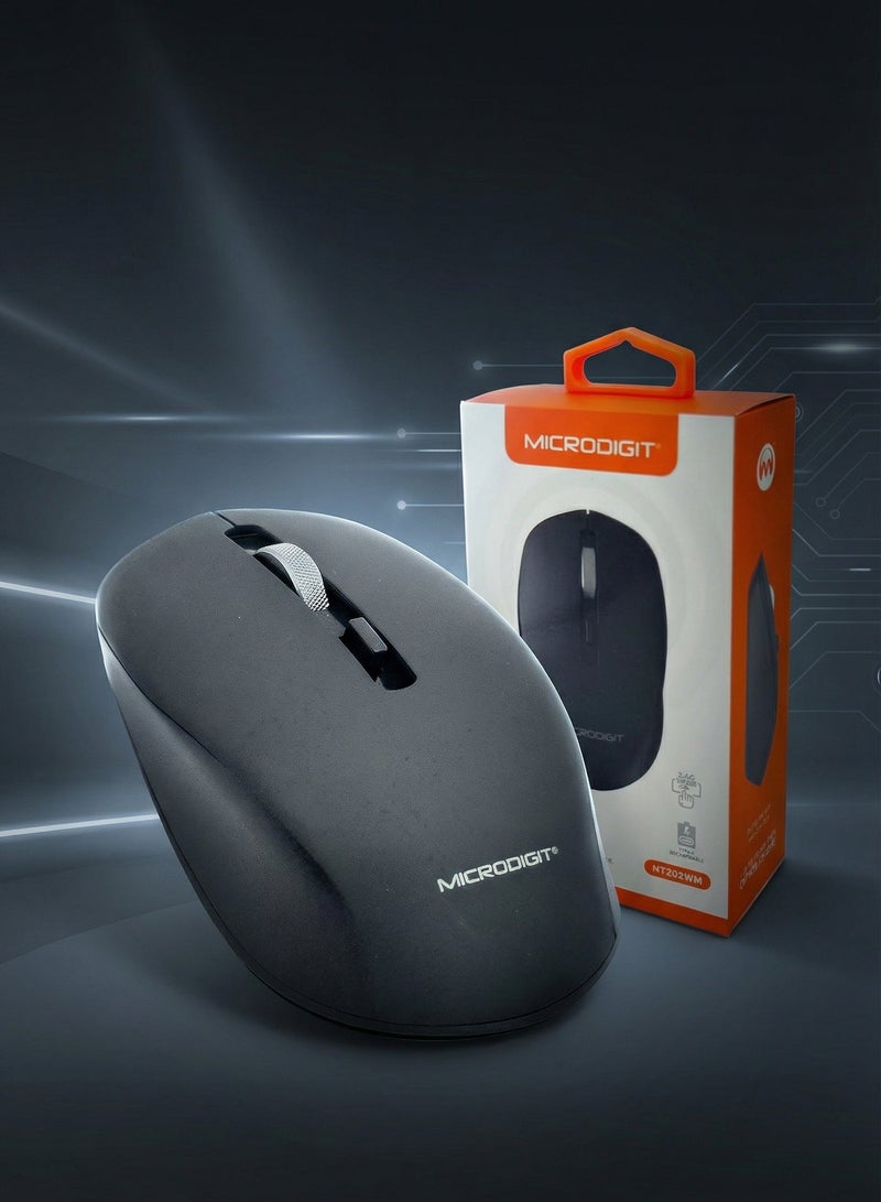 Micro Digit Compact Wireless Mouse with Rechargeable Battery Bluetooth & Wireless Support Type-C Charging - Image 3